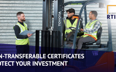 Retain forklift operators with non-transferable certificates